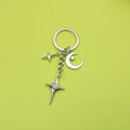 Metal Moon Star Keychain Bag Charm Gift view 1