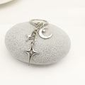 Metal Moon Star Keychain Bag Charm Gift view 3