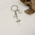 Metal Moon Star Keychain Bag Charm Gift view 4