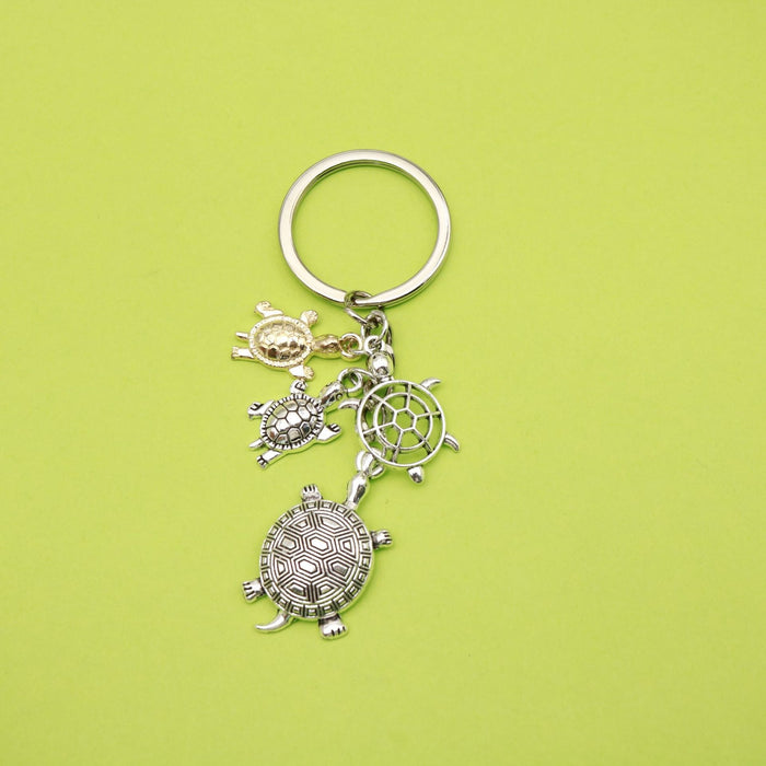 Zinc Alloy Sea Turtle Keychain Car Key Ring Gift