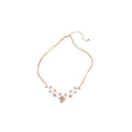 Light Luxury Faux Pearl Resin Flower Pendant Triple Layer Clavicle Necklace view 5