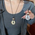 Light Luxury Acrylic Geometric Round Irregular Pendant Sweater Necklace For Women view 1