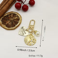 Metal Shell Keychain Bag Charm Gift view 2