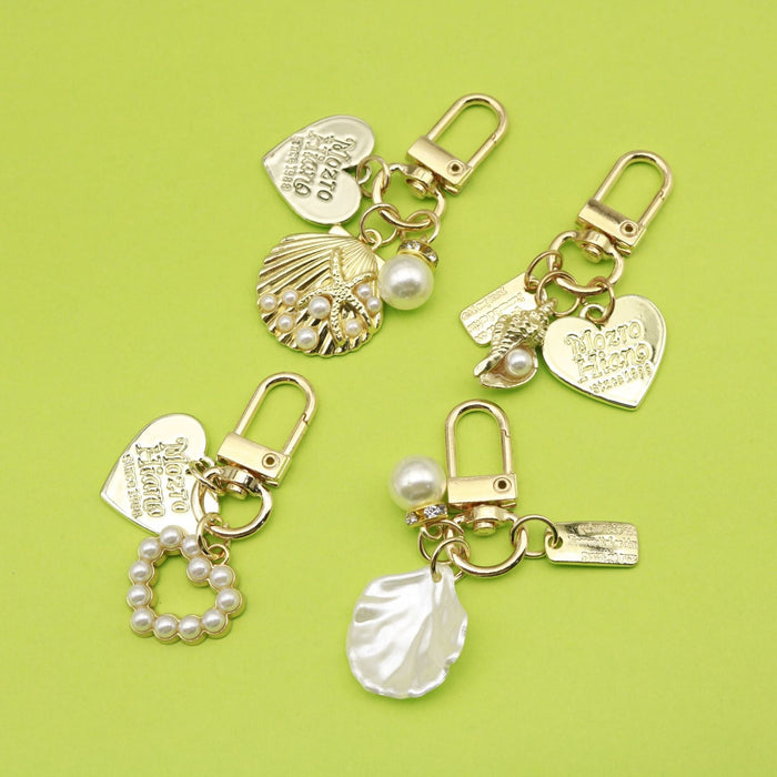 Metal Shell Keychain Bag Charm Gift
