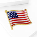 Alloy Enamel American Flag Brooch Pin For Clothing Decoration view 3
