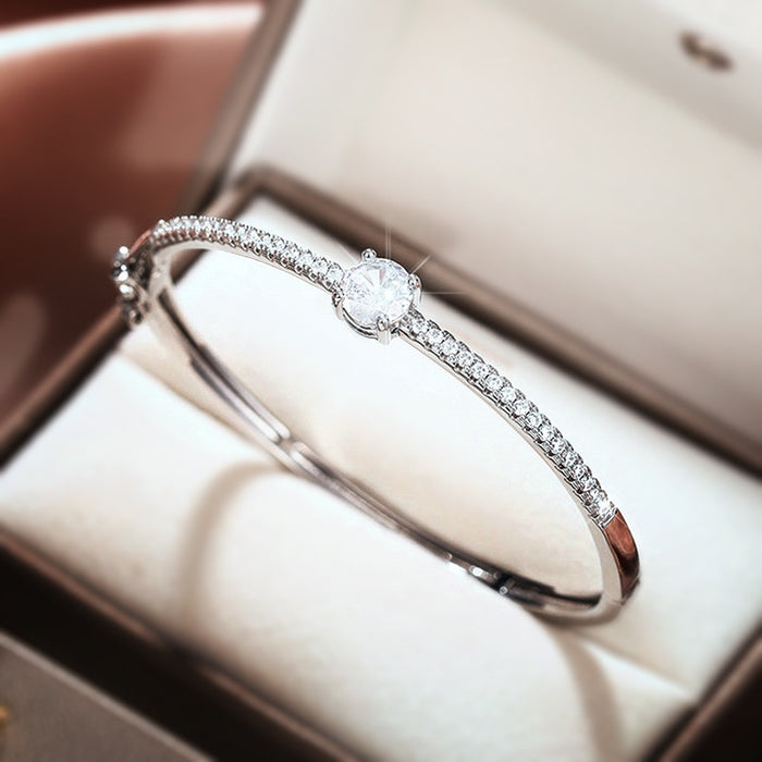Fashion Minimalist Women's Bracelet, Light Luxury Korean European Style Daily Bangle