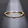 Fashion Minimalist Women's Bracelet, Light Luxury Korean European Style Daily Bangle view 5