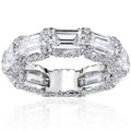 Stackable Women's Geometric Ring With Micro Pave Zircon Inlay Delicate Finger Jewelry view 5
