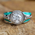 Vintage British Chic Ring For Women, Niche Personality Enamel Geometric Statement Finger Ring view 1