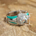Vintage British Chic Ring For Women, Niche Personality Enamel Geometric Statement Finger Ring view 4