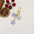 Zinc Alloy Colorful Flower Keychain DIY Bag Charm Accessory view 9
