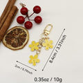 Zinc Alloy Colorful Flower Keychain DIY Bag Charm Accessory view 2