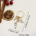 Metal Cat Paw Print Keychain Bag Charm view 2