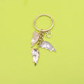Metal Cat Paw Print Keychain Bag Charm view 1