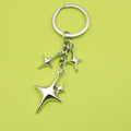 Zinc Alloy Hollow Star Keychain Bag Charm Gift view 1