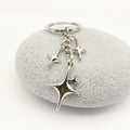 Zinc Alloy Hollow Star Keychain Bag Charm Gift view 3