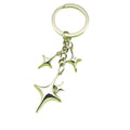 Zinc Alloy Hollow Star Keychain Bag Charm Gift view 5