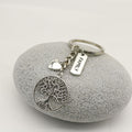 Antique Silver Alloy Family Tree Heart Keychain Meaningful Gift view 3
