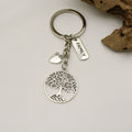 Antique Silver Alloy Family Tree Heart Keychain Meaningful Gift view 4