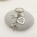 Metal Ballerina Keychain Bag Charm Gift view 4