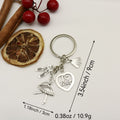 Metal Ballerina Keychain Bag Charm Gift view 2