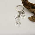 Metal Ballerina Keychain Bag Charm Gift view 3