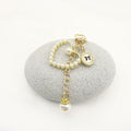 Metal Pearl Heart Princess Keychain Phone Bag Charm Gift view 3