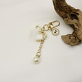 Metal Pearl Heart Princess Keychain Phone Bag Charm Gift view 4