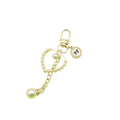 Metal Pearl Heart Princess Keychain Phone Bag Charm Gift view 5