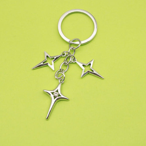Zinc Alloy Sun Moon Heart DIY Keychain Backpack Charm