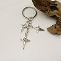 Zinc Alloy Sun Moon Heart DIY Keychain Backpack Charm view 4