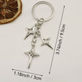 Zinc Alloy Sun Moon Heart DIY Keychain Backpack Charm view 2