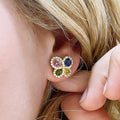 Colorful Dopamine Stud Earrings For Women, Niche Geometric Butterfly Sweet Cool Jewelry view 3