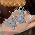 Butterfly Animal Inspired Ring With Micro Pave Zircon And Geometric Luxury Design view 4