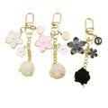 Metal Flower Letter Pom Pom Keychain For Phone Bag Charm view 5