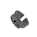 Light Luxury Copper Multi Layer Zircon Open Cuff Bangle For Women view 5