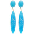 Acrylic Large Teardrop Drop Earrings With Silver Pins, European Minimalist Statement Jewelry view 5