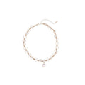 Light Luxury Copper Zircon Lace Geometric Round Pendant Choker Necklace For Women view 5