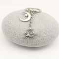 Metal Moon Star Keychain Bag Charm view 3