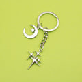Metal Moon Star Keychain Bag Charm view 1