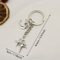 Metal Moon Star Keychain Bag Charm view 2
