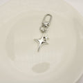 Stainless Steel Moon And Star Keychain For Gift view 3