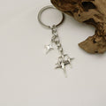 Zinc Alloy Hollow Star Moon Keychain Bag Charm view 4