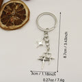 Zinc Alloy Hollow Star Moon Keychain Bag Charm view 2