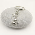 Zinc Alloy Hollow Star Moon Keychain Bag Charm view 3