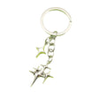 Zinc Alloy Hollow Star Moon Keychain Bag Charm view 5