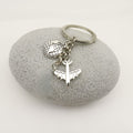 Zinc Alloy Travel Airplane Globe Tower Keychain Car Key Ring view 3