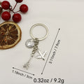 Zinc Alloy Travel Airplane Globe Tower Keychain Car Key Ring view 2
