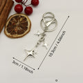 Metal Hollow Star Keychain Bag Charm view 2