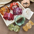 European Style Marbled Acrylic Geometric Round Spliced Bangle For Commuter Fashion Jewelry view 3